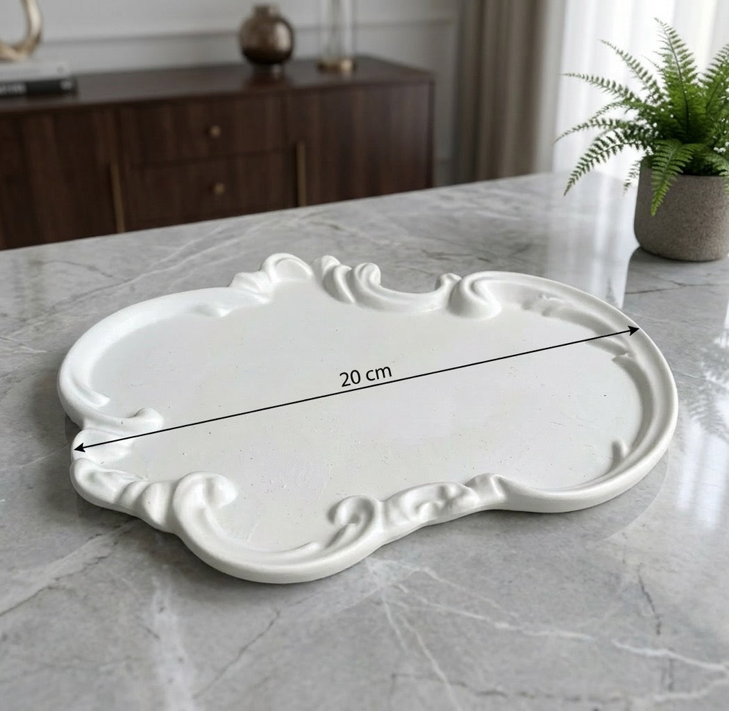 Vintage Jesmonite Tray – Minimal Elegant