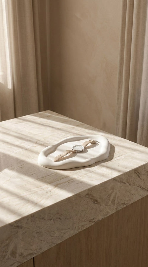 Vassoio in Jesmonite Minimal Moderno – Eleganza Raffinata per la Casa