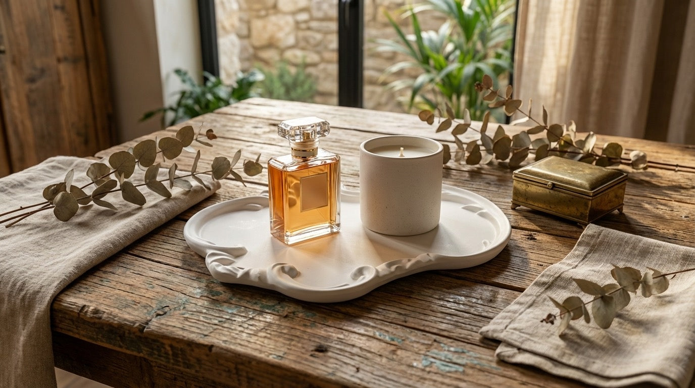 Vintage Jesmonite Tray – Minimal Elegant