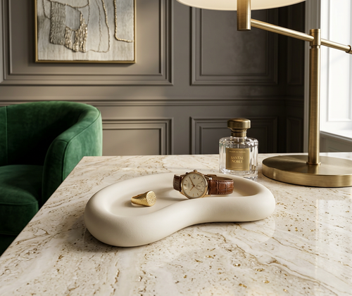 Accessorio Decorativo in Jesmonite – Stile Moderno